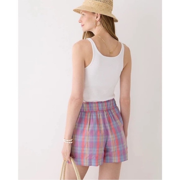 J. Crew Pull-On Short in Sunset Plaid - Picture 3 of 5